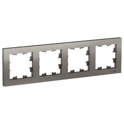 Рамка 4-м ATLAS DESIGN универс. сталь SchE ATN000904