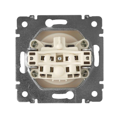 Механизм розетки 1-м СП Valena 16А IP21 без заземл. сл. кость Leg 774316