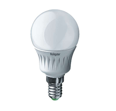 Лампа светодиодная 94 476 NLL-P-G45-5-230-2.7K-E14 5Вт шар 2700К тепл. бел. E14 330лм 220-240В Navigator 94476