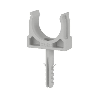 Держатель для труб (клипса) d25мм+дюбель с винтом DKC 51325