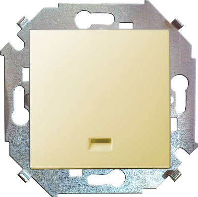 Механизм выключателя 1-кл. СП Simon15 16А IP20 с индик. сл. кость Simon 1591104-031