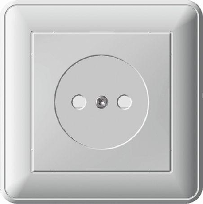 Розетка 1-м СП W59 16А IP20 защ. шторки без заземл. сл. кость SchE RS16-151-28