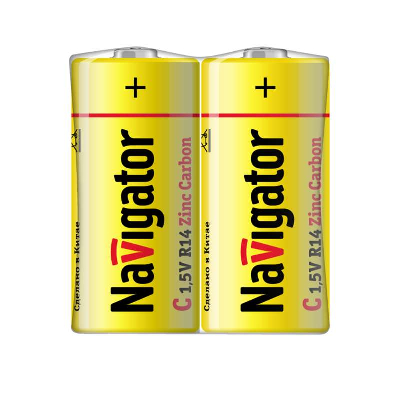 Элемент питания солевой 94 760 NBT-NS-R14-SH2 (шринка 2шт) Navigator 94760