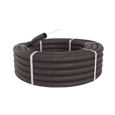 Труба гофрированная ПА d29мм с протяж. сер. (уп.25м) DKC PA612935F0