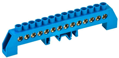 Шина нулевая в комб. DIN-изол. "Стойка" ШНИ-8х12-14-КС-С ИЭК YNN10-812-14DP-K07