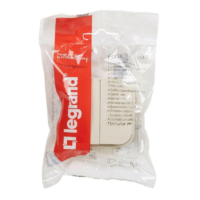 Выключатель 2-кл. ОП Quteo 10А IP20 10АХ сл. кость Leg 782232