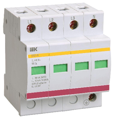 Ограничитель перенапряжения ОПС1-C 4P ИЭК MOP20-4-C