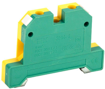 Зажим наборный ЗНИ-6PEN 6кв.мм (JXB-земля) ИЭК YZN20-006-K52