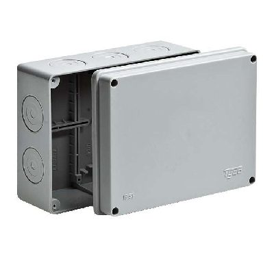 Коробка распр. ОП 200х140х75 IP55 без герм. Рувинил 67056