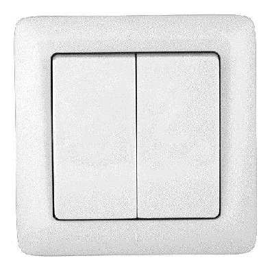 Выключатель 2-кл. СП Хит 6А IP20 бел. SchE VS56-234-B