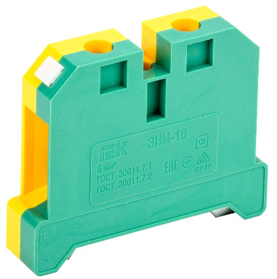 Зажим наборный ЗНИ-16PEN 16кв.мм (JXB-земля) ИЭК YZN20-016-K52