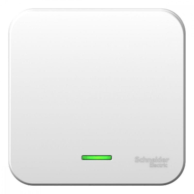 Выключатель 1-кл. ОП BLANCA (сх.1) 10А 250В изол. пласт. с подсветкой бел. SchE BLNVA101111