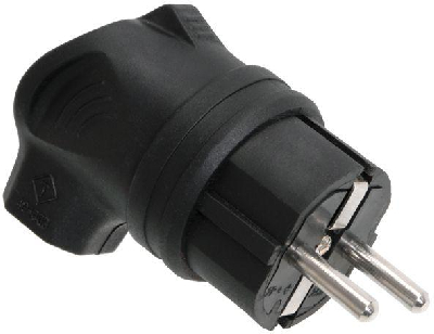 Вилка электрич. с боковым вводом ОМЕГА с заземл. IP44 ВБу3-1-0м каучук ИЭК PKR01-U-016-2-K02