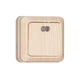 Выключатель 1-кл. ОП Олимп 10А с индик. сосна UNIVersal 5560827