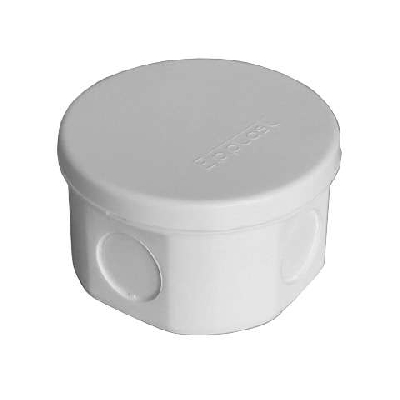 Коробка распр. ОП d75х45 4 выхода без гермовводов IP54 крышка защелкивающаяся сер. Epplast 245352