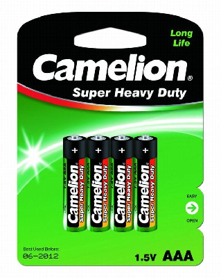 Элемент питания солевой R R03 BL-4 (блист.4шт) Camelion 1668