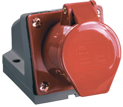 Розетка ОП 32А 380В 3P+PE+N ССИ-125 IP44 ИЭК PSR12-032-5