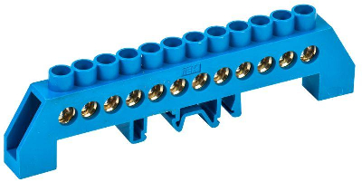 Шина нулевая в комб. DIN-изол. "Стойка" ШНИ-8х12-12-КС-С ИЭК YNN10-812-12DP-K07