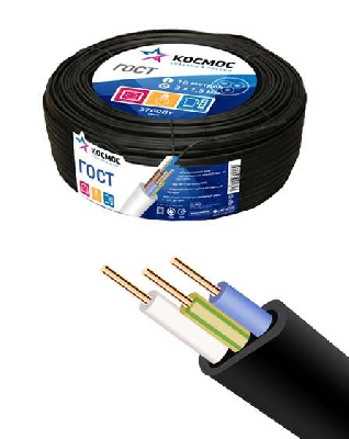 Кабель ВВГ-Пнг-LS(А) 3х1.5 (бухта 20м) (шт) АЛЬФАКАБЕЛЬ KOCVVGpngLS3x1.5_20m