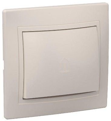 Выключатель 1-кл. СП КВАРТА проход. 10А IP20 ВСп10-1-0-ККм крем. ИЭК EVK12-K33-10-DM