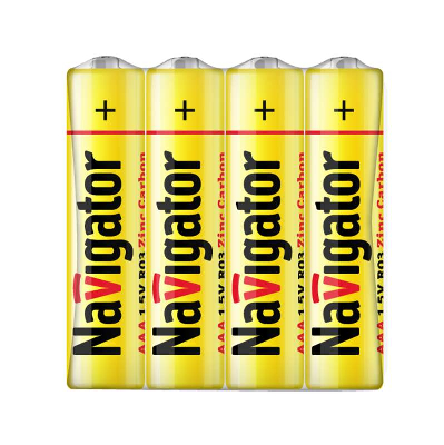 Элемент питания солевой 94 757 NBT-NS-R03-SH4 (шринка 4шт) Navigator 94757