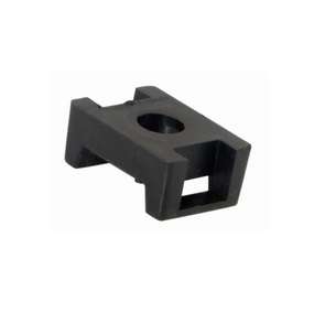 Площадка для крепления стяжки 16х22.2мм черн. (уп.100шт) Rexant 07-2103