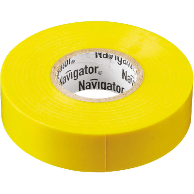 Изолента ПВХ 15мм (рул.20м) жел. NIT-B15-20/Y Navigator 71105