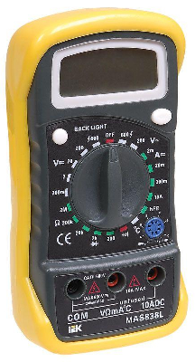 Мультиметр цифровой Master MAS838L ИЭК TMD-3L-838