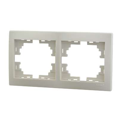 Рамка 2-м Мира горизонт. крем. Lezard 701-0300-147