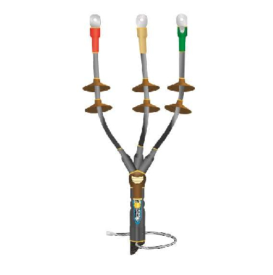 Муфта кабельная концевая наружной установки 10кВ КНТпН 3х(70-120мм) с болтовыми наконечниками Нева-Транс Комплект 22020121