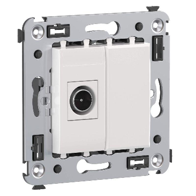 Розетка TV СП оконечная Avanti "Белое облако" DKC 4400503