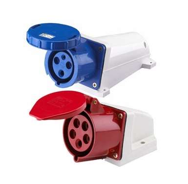 Розетка ОП 16А 380В 3P+E тип. роз. 114 IP44 SchE 26029DEK