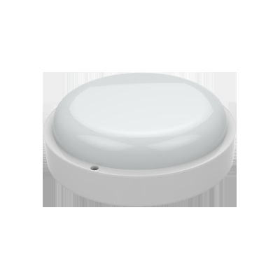 Светильник светодиодный ЖКХ ECO D160х53 12Вт 940лм 4000К  IP65 круглый c оптико-аккустическим сенсором Gauss 126418212-S