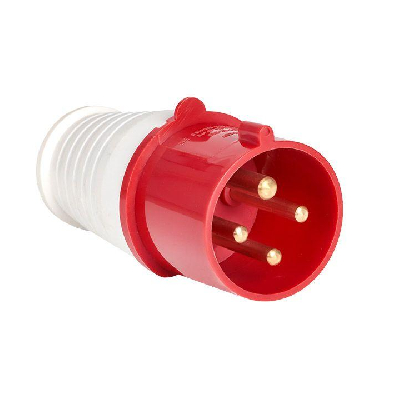 Вилка эл. каб. 32А 3P+РЕ 380В IP44 (024) EKF ps-024-32-380