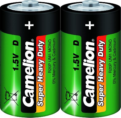 Элемент питания солевой R R20 (шринка 2шт) Camelion 1662