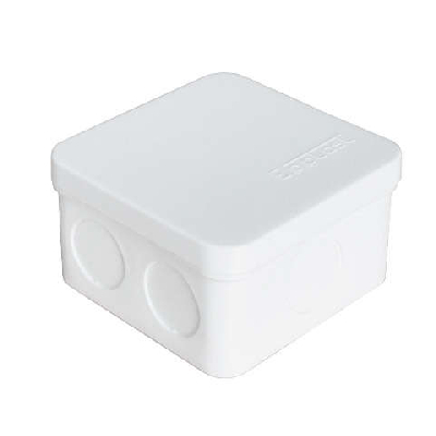 Коробка распределительная ОП 75х75х45мм IP54 7 выходов без гермовводов крышка защелкивающаяся бел. Epplast 225331