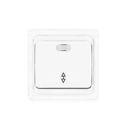 Выключатель проходной 1-кл. СП Валери 10А IP20 с индик. бел. Universal В0125