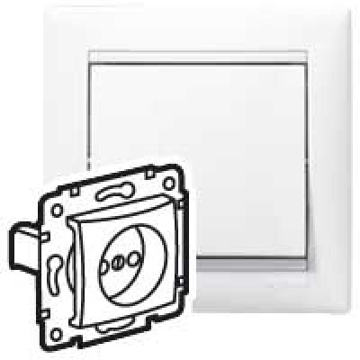 Механизм розетки 1-м СП Valena 2К 16А без заземл. бел. (DIY-упак.) Leg 694268