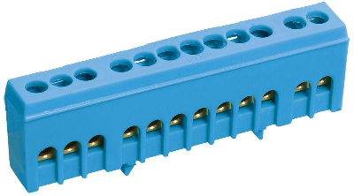 Шина нулевая в корп. изол. на DIN-рейку ШНИ-6х9-8-К-С ИЭК YNN10-69-8KD-K07