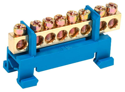 Шина нулевая на DIN-изол. "Стойка" ШНИ 6х9-8-С-С ИЭК YNN10-69-8P-K07