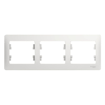 Рамка 3-м Glossa горизонт. бел. SchE GSL000103