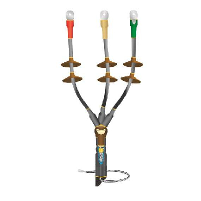 Муфта кабельная концевая наружной установки 10кВ КНТпН 3х(35-50мм) с болтовыми наконечниками Нева-Транс Комплект 22020120