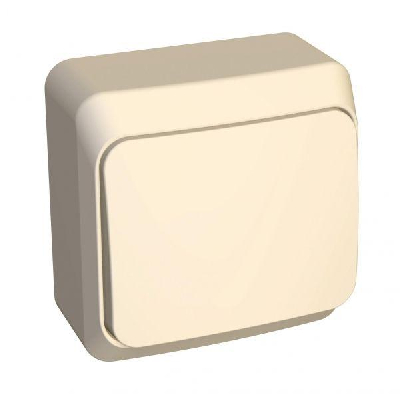 Переключатель 1-кл. ОП Этюд 10А крем. SchE BA10-004K