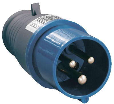 Вилка эл. каб. 16А 2P+PE 16А 220В IP44 ССИ-013 ИЭК PSR01-016-3