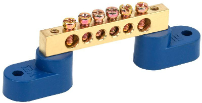 Шина нулевая ШНИ-6х9-6 У2-С на 2-х угл. изол. ИЭК YNN10-69-6C2-K07