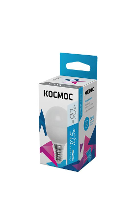 Лампа светодиодная GL45 10.5Вт 220В E14 4500К Космос LkeLED10.5wGL45E1445