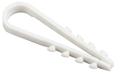 Дюбель-хомут 5-10мм d=5мм для круглого кабеля нейлон бел. (уп.100шт) ИЭК UHH35-5-10-100