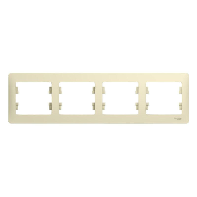 Рамка 4-м Glossa горизонт. беж. SchE GSL000204