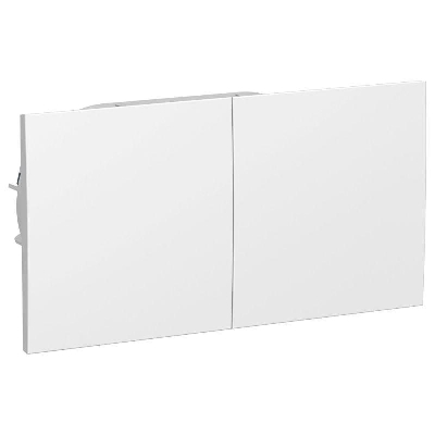 Розетка 2-м ATLAS DESIGN с заземл. защ. шторки со сдвиж. крышкой 16А в сборе бел. SchE ATN000128