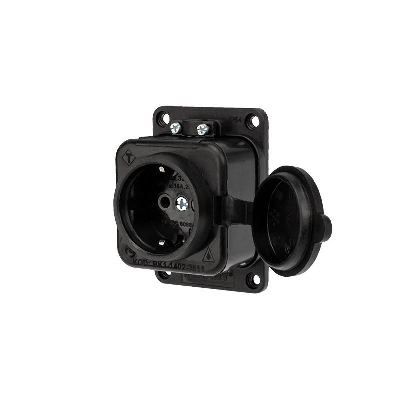 Розеткаштепсельнаявлагозащ. с/з16А IP54 каучук Rexant 111-111